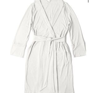 NWT Goumi Kids Womens Cloud Robe XL/XXL Bamboo Organic Cotton White Pockets